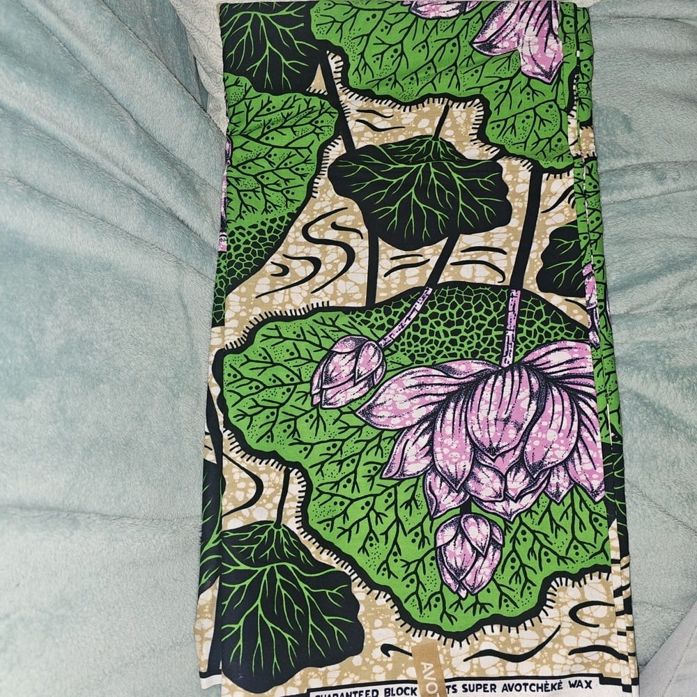 Green and Purple Fabric - Picture 9 of 10